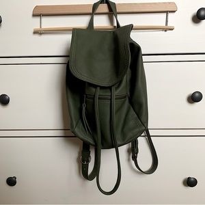 Green Backpack Purse